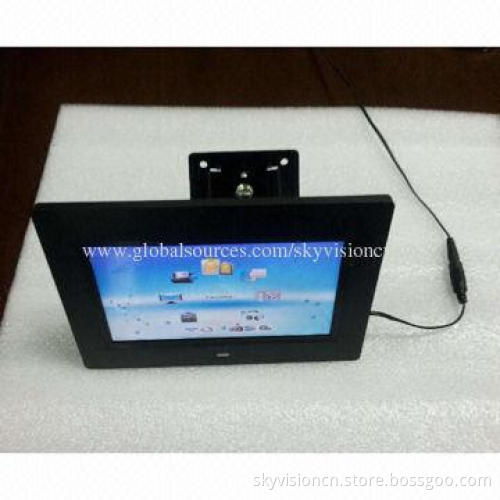 7-inch digital photo frame, supports 1,080P and easy to fix on all display shelf